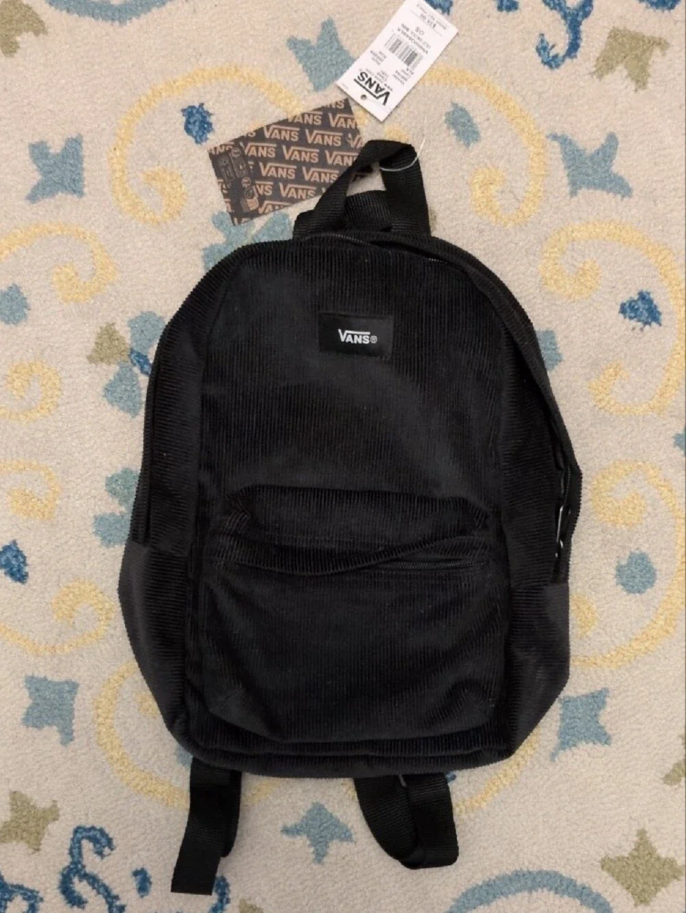 NWT Vans Old Skool Mini Backpack Black Corduroy